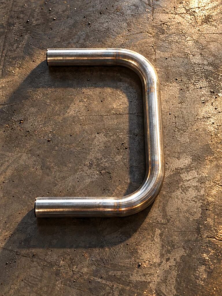 U-shaped pipe bend with two straight connection legs