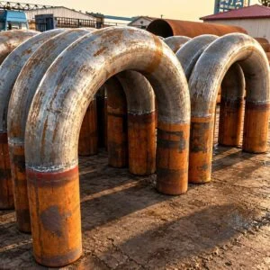U-shaped pipe bends with parallel straight legs and curved returns