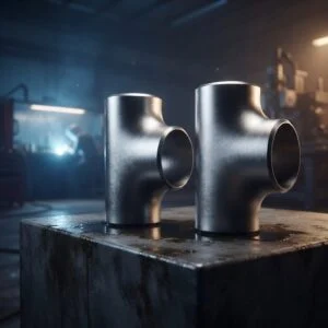 Pipe cross with four openings arranged as a run and opposing branches