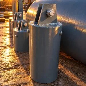 Spring pipe hanger with a top clevis and cylindrical spring housing