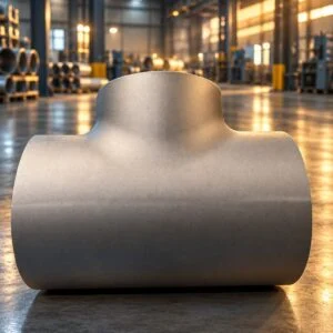 Tê đều đặt ngang với lỗ nhánh hướng lên trên