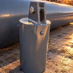 Suspente de tuyauterie à ressort avec boîtier vertical et connexion supérieure